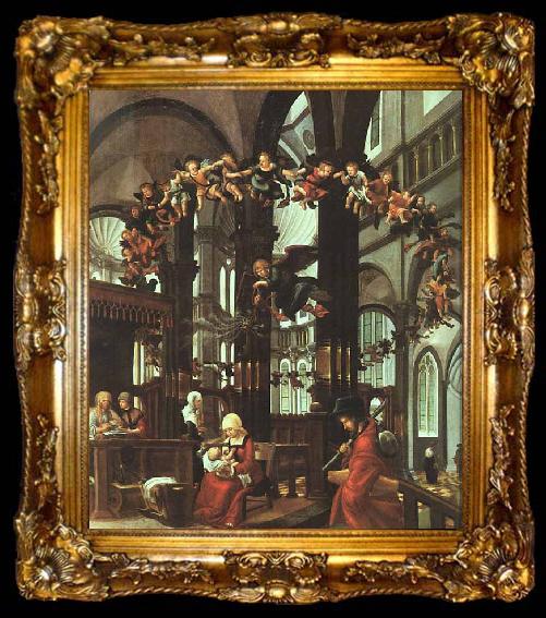 framed  Albrecht Altdorfer The Birth of the Virgin, ta009-2